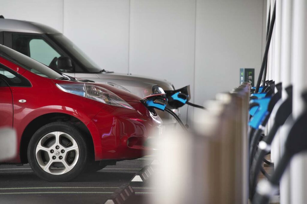 Electric cars charging point