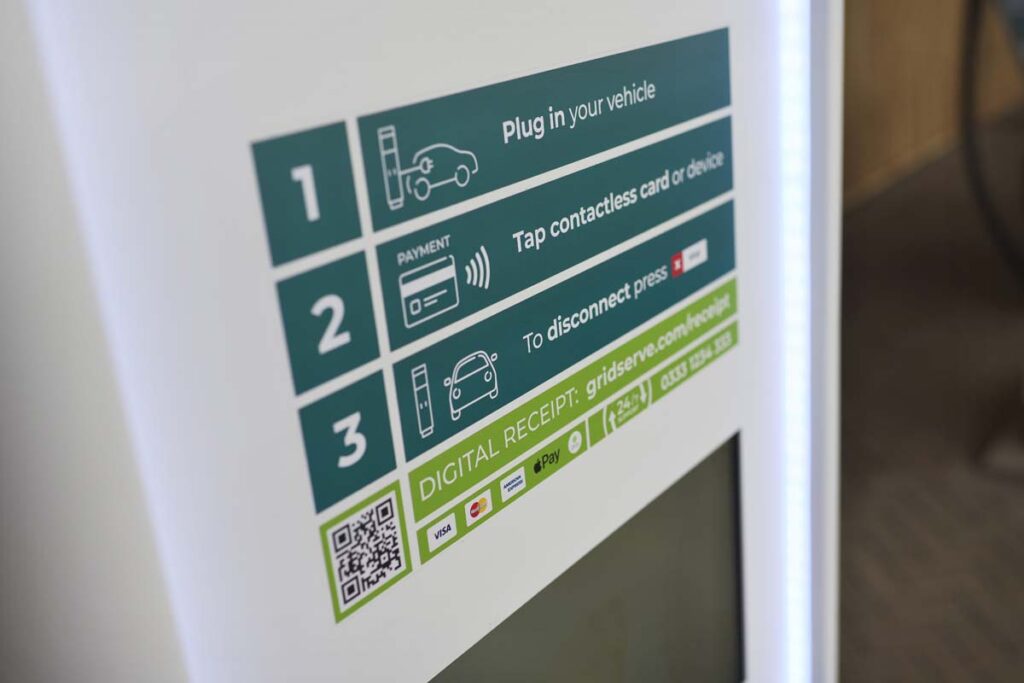 charging sign in Thorpe in Norwich